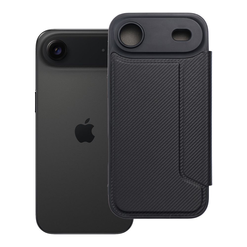 Dėklas telefonui Razor Book skirtas iPhone 17 Air - juodas