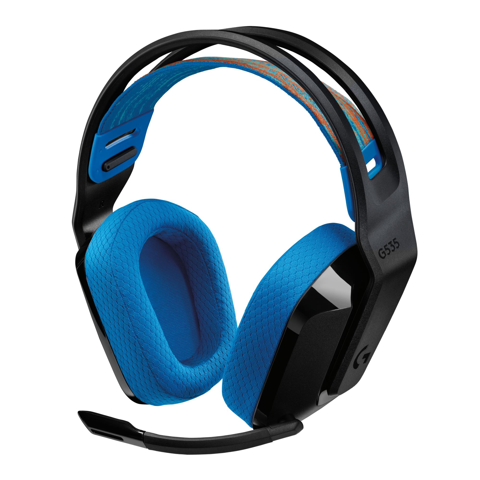 Ausinės G535 LIGHTSPEED/juoda/mėlyna 939-002219 LOGITECH