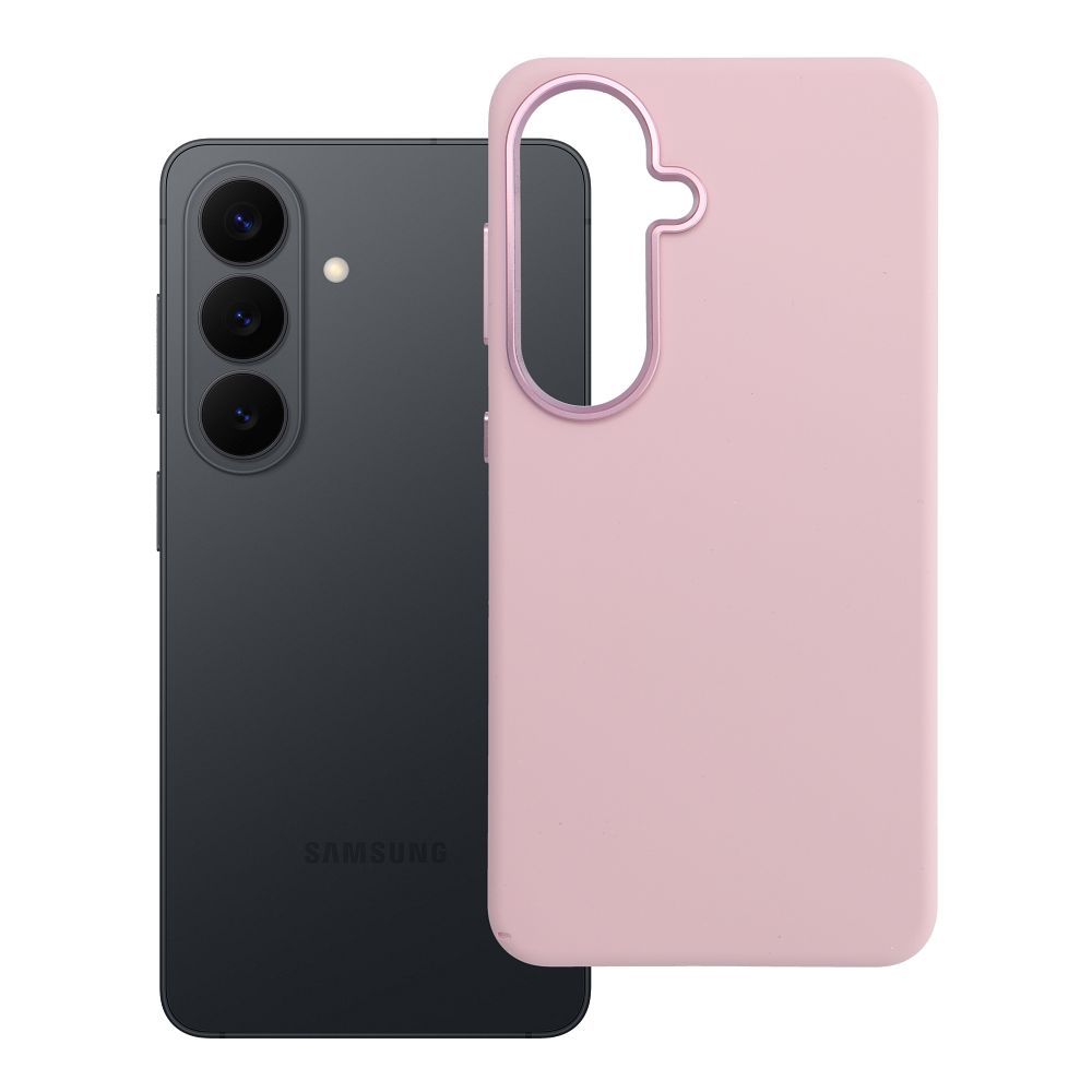 Dėklas Samsung S26 Forcell F-Protect Frame Premium suderinamas su MagSafe rožinis