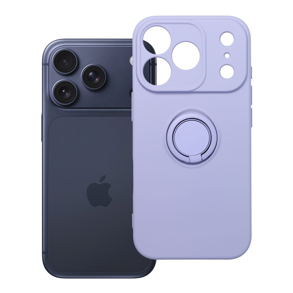 SILIKONINIS ŽIEDAS dėklas telefonui IPHONE 17 Pro violetinis
