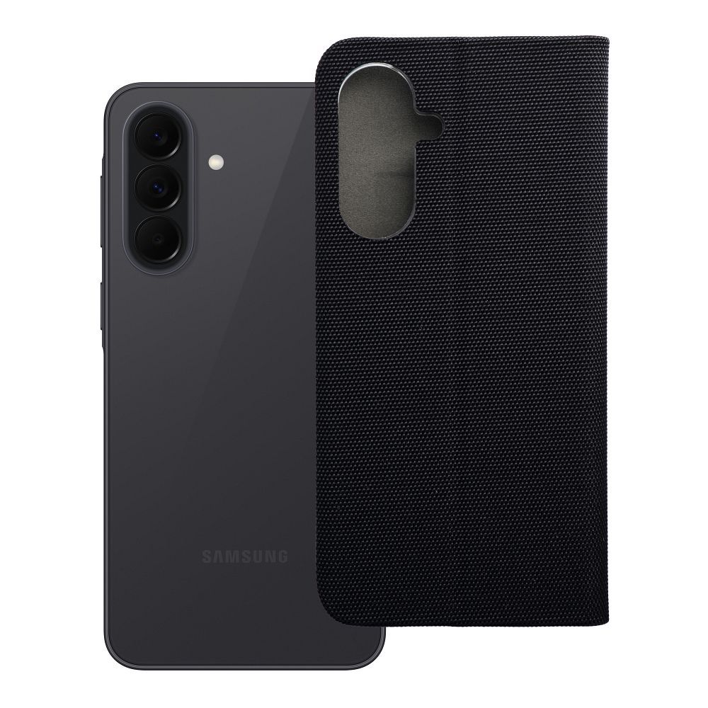 SENSITIVE Knygos dėklas SAMSUNG A37 5G, juodos spalvos