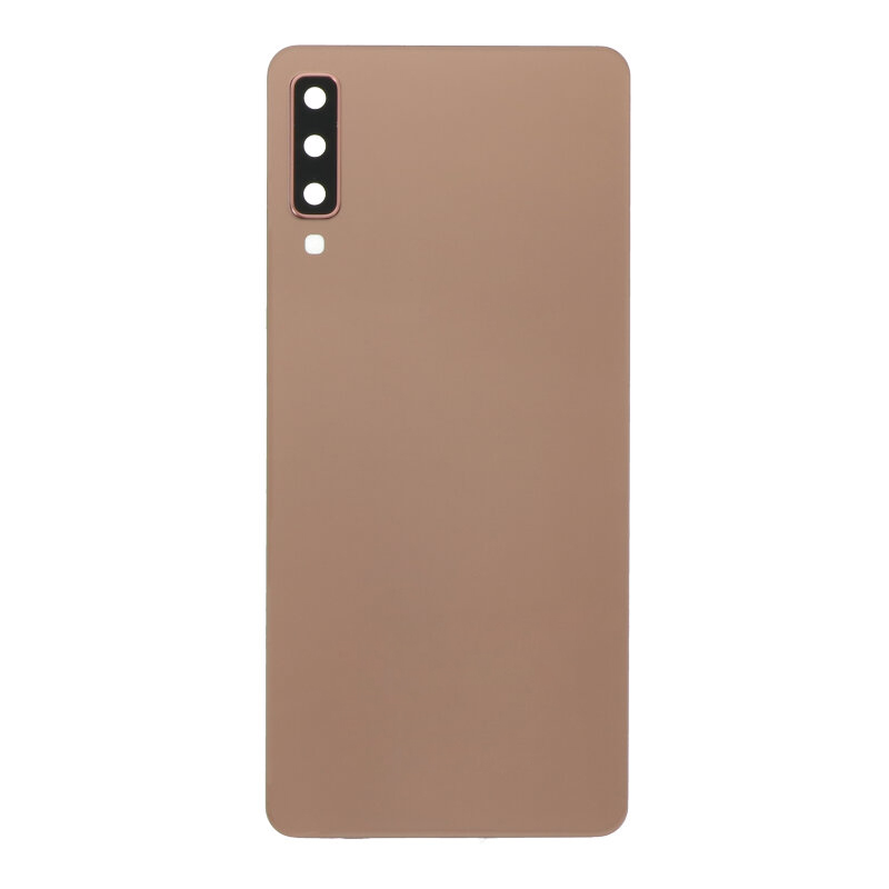 Galinis dangtelis Samsung A750 A7 2018 auksinis (su kameros stikliuku) OEM