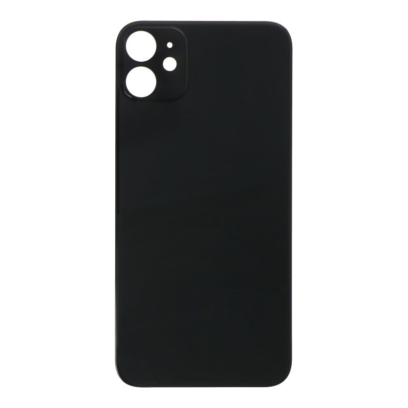 Galinis dangtelis iPhone 11 juodas (bigger hole skirtas camera, EU) OEM