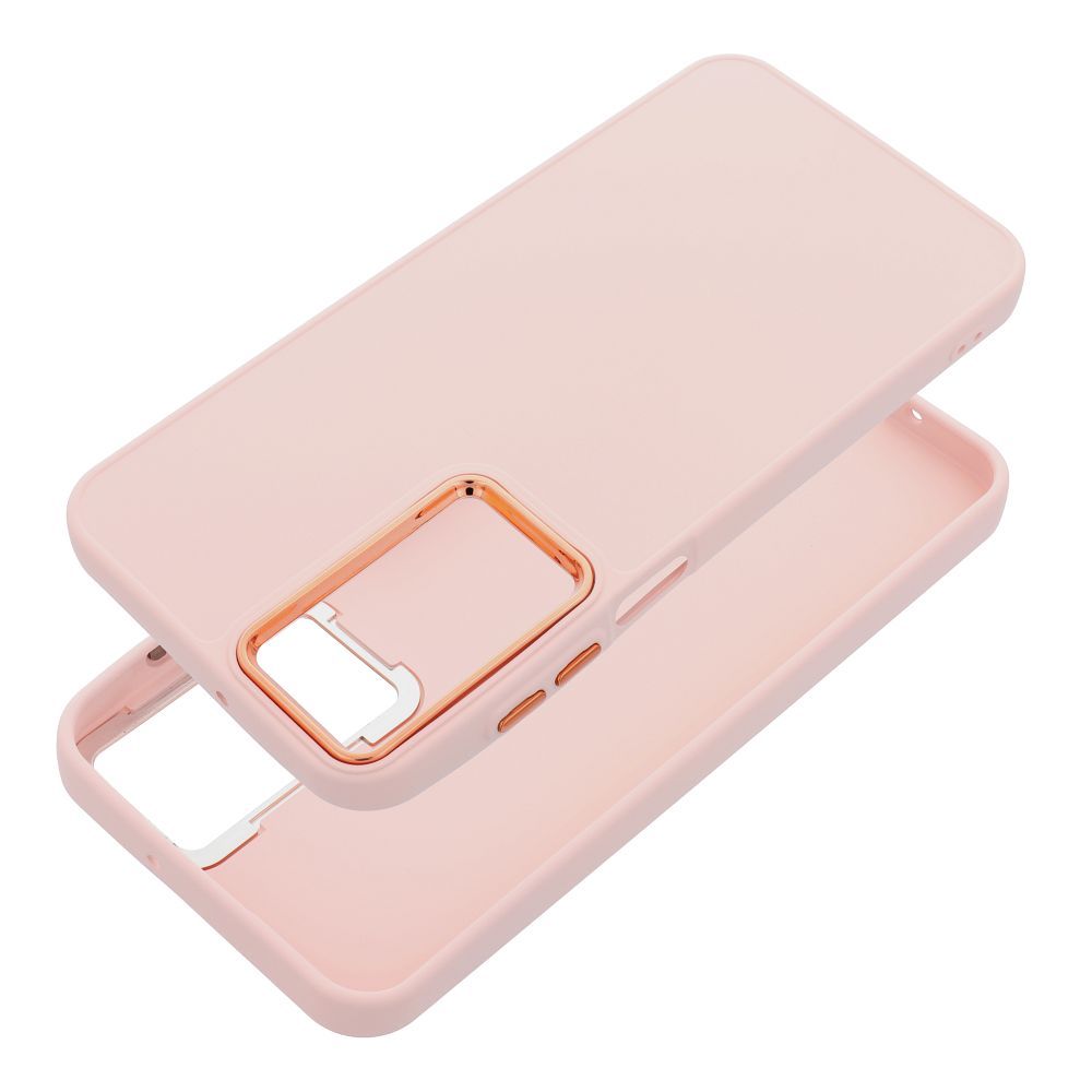 Dėklas Samsung A27 5G Frame pudriškai rožinis