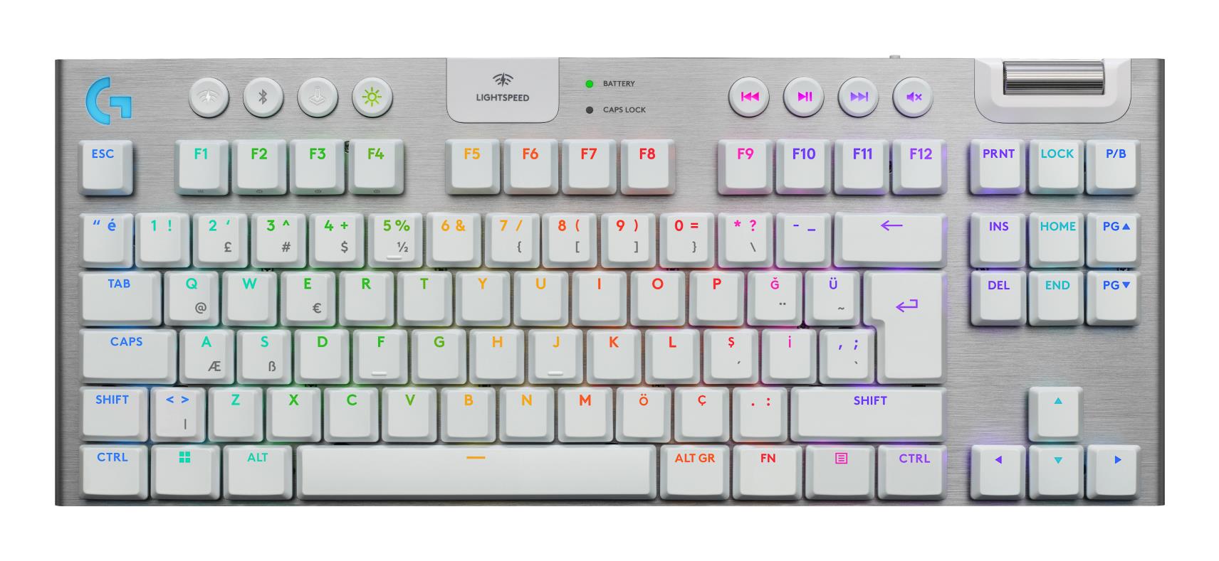 KLAVIATŪRA BELAIDĖ G915 X LIGHTSPEED/TKL WHITE 920-012737 LOGITECH