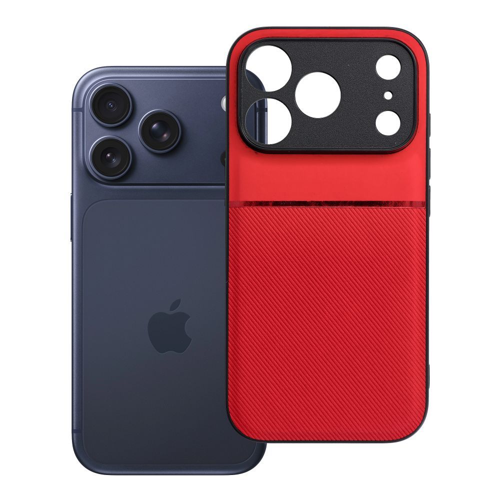 NOBLE dėklas telefonui IPHONE 17 Pro raudonas
