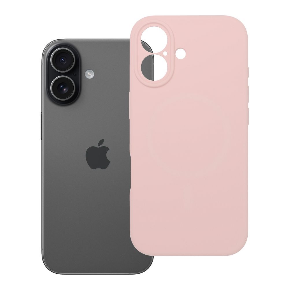 Dėklas telefonui silikoninis 2mm IPHONE 17 sand pink rožinis