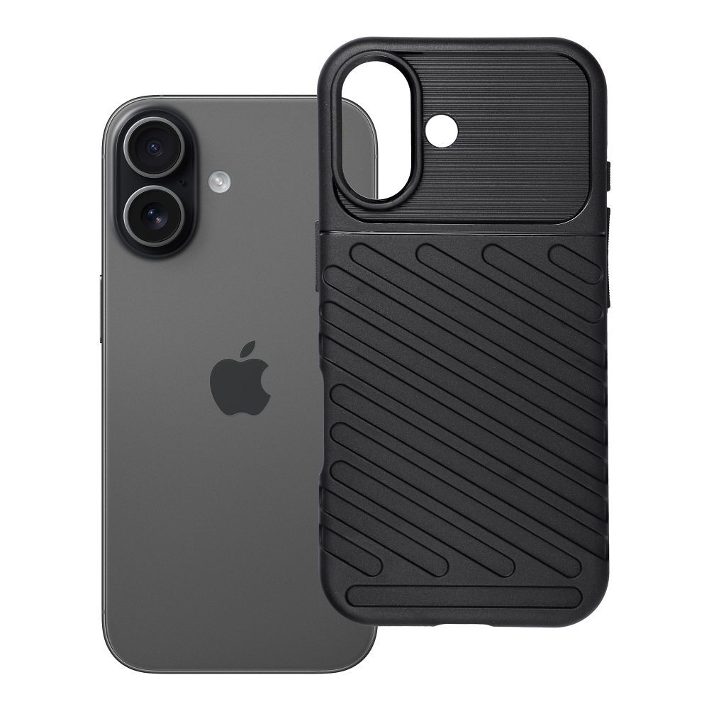 THUNDER Dėklas telefonui IPHONE 17 juodas