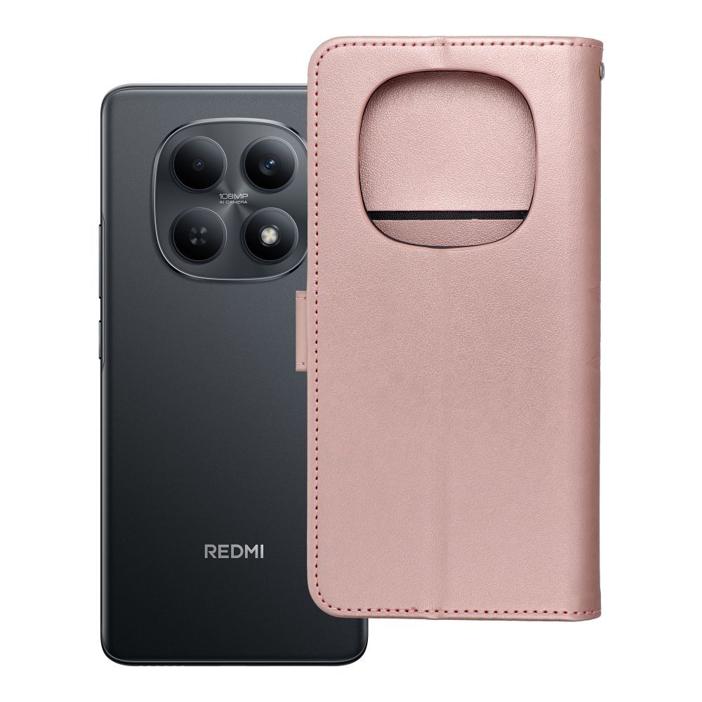 Чехол-книжка MEZZO для Xiaomi Redmi Note 15 5G мандала розовое золото