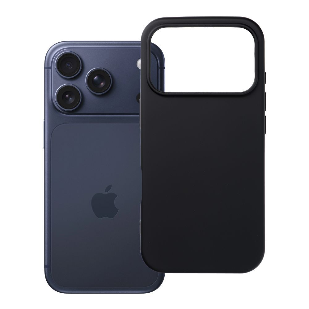 Silikoninis dėklas telefonui IPHONE 17 Pro juodas