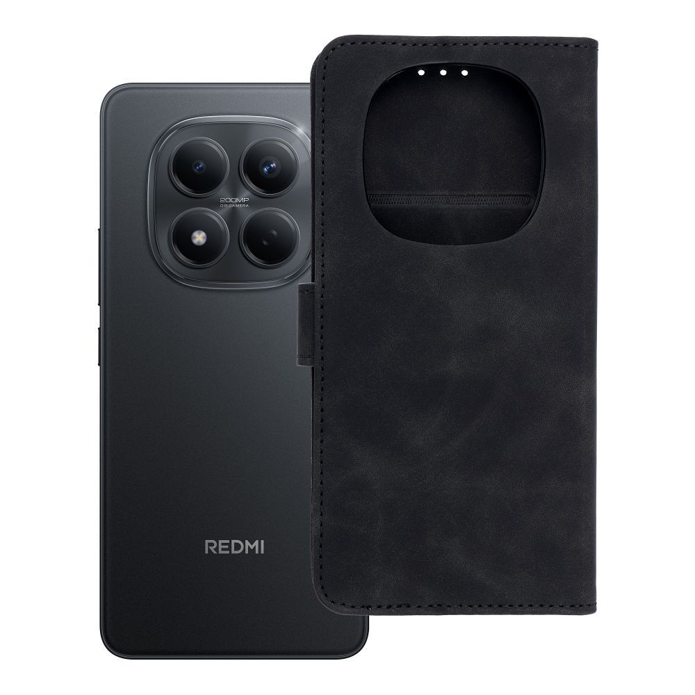 TENDER knygos dėklas, skirtas XIAOMI Redmi Note 15 5G black