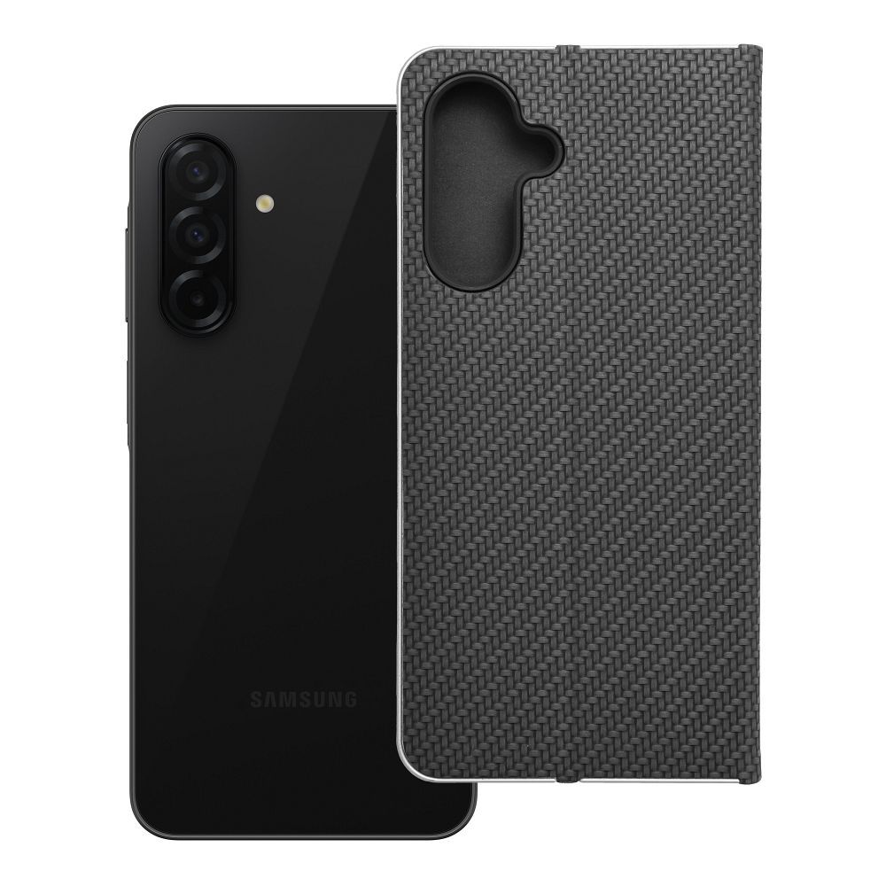 LUNA Book Carbon dėklas telefonui SAMSUNG A26 5G juodas