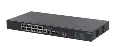 Komutatorius DAHUA S3218-16ET-135 16xRJ-45 2xSFP PoE L2 1U