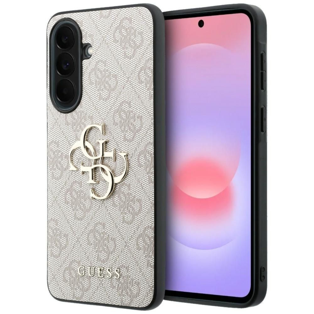 Guess dėklas Samsung Galaxy A37 (4G PU Big Logo) rožinis