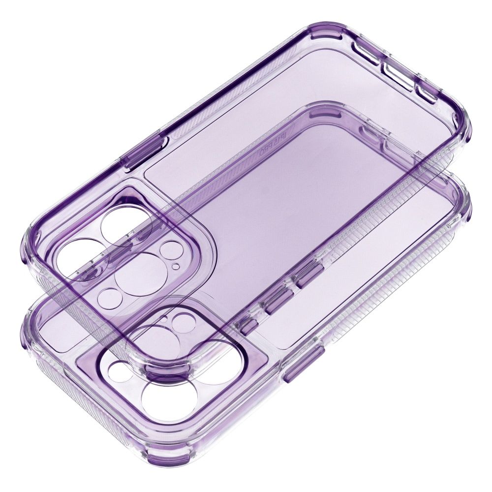 MATRIX skaidrus dėklas telefonui IPHONE 16 šviesiai violetinis