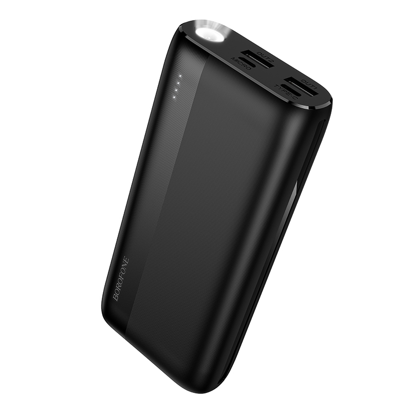 Borofone BJ86 Victoria išorinė baterija 20000mAh 2xUSB juoda