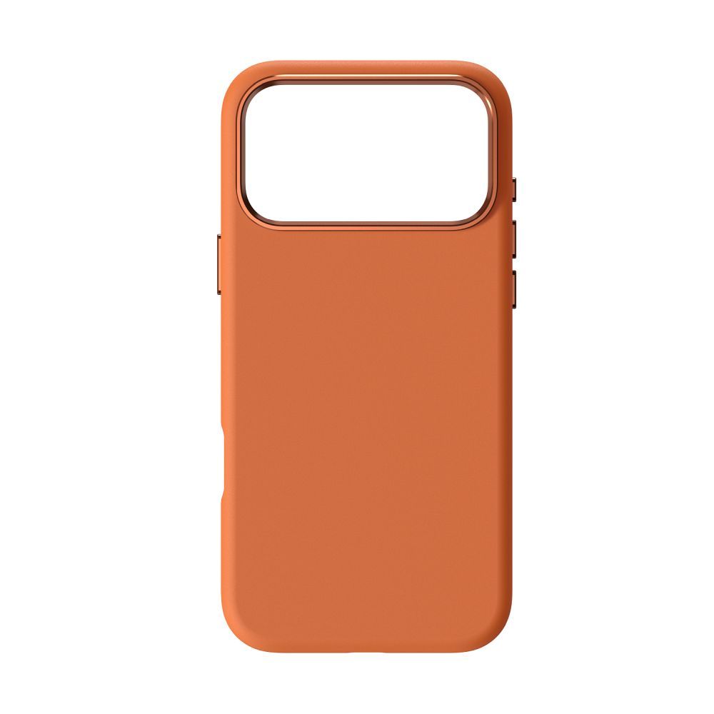 "iPhone 17 PRO MAX" dėklas "Forcell F-Protect Frame Premium", suderinamas su "Magsafe", oranžinės spalvos