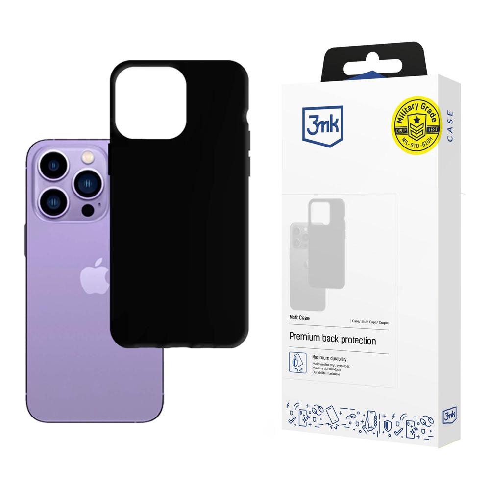 Apple iPhone 14 Pro - 3mk Matt Case dėklas juodas