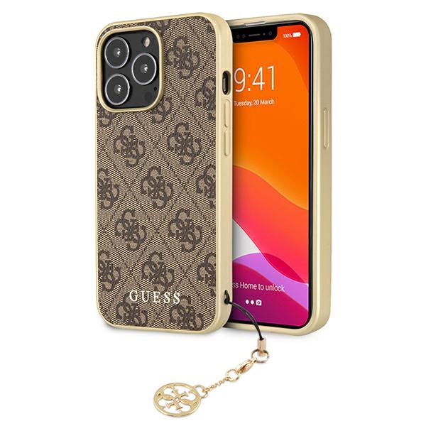 Guess GUHCP13LGF4GBR iPhone 13 Pro / 136,1" rudas/rudas dėklas 4G Charms Collection