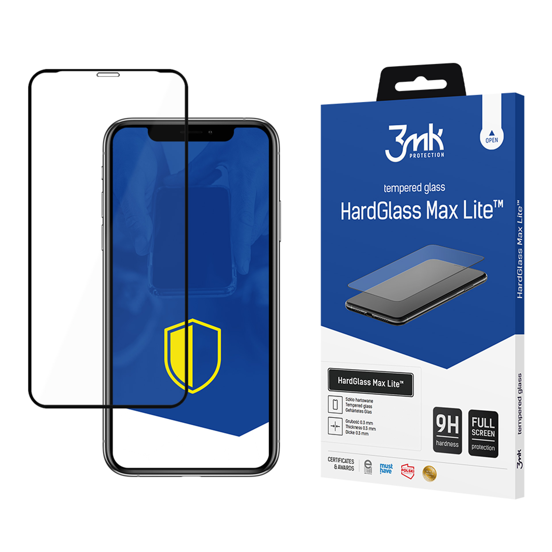 9H 3mk HardGlass Max Lite™ stiklas iPhone 11 Pro Max