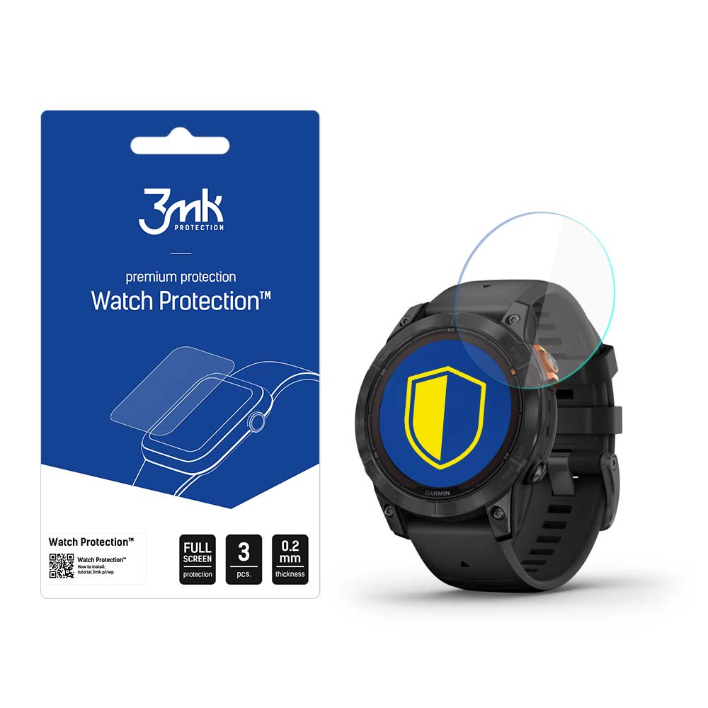 Garmin Fenix ​​7 Pro Solar - 3mk Laikrodžio apsauga™ v. FlexibleGlass Lite