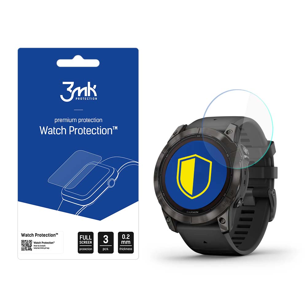 Garmin Fenix ​​7X Pro Solar - 3mk Laikrodžio apsauga™ v. FlexibleGlass Lite