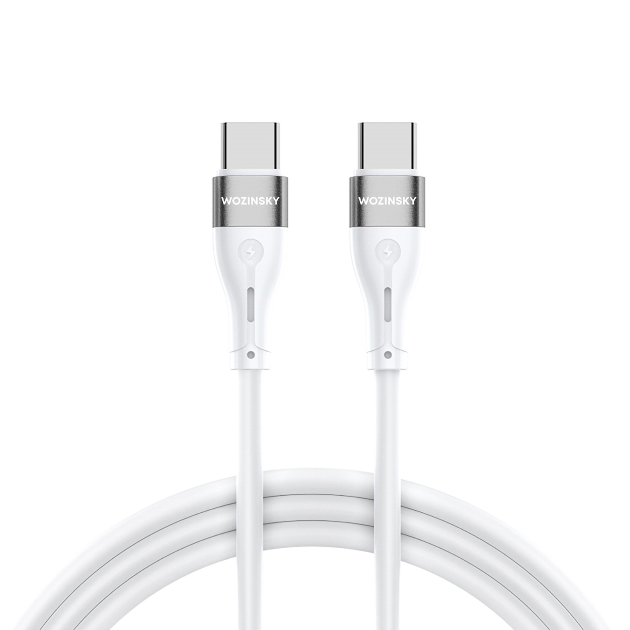 Wozinsky WSTCC2 кабель USB-C USB-C PD 65W 2м - белый