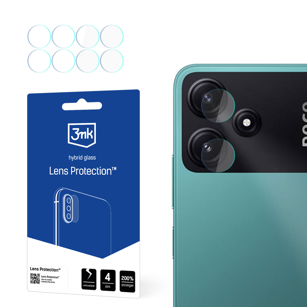 3mk Lens Protection™ hibrid kamera stiklas skirtas Poco M6 Pro 5G