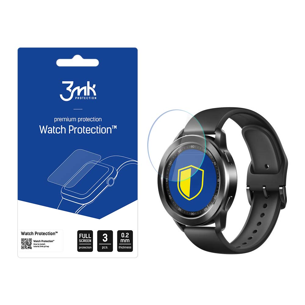 3mk Watch Protection™ hibridinis stiklas v. FlexibleGlass Lite ant Xiaomi Watch S3