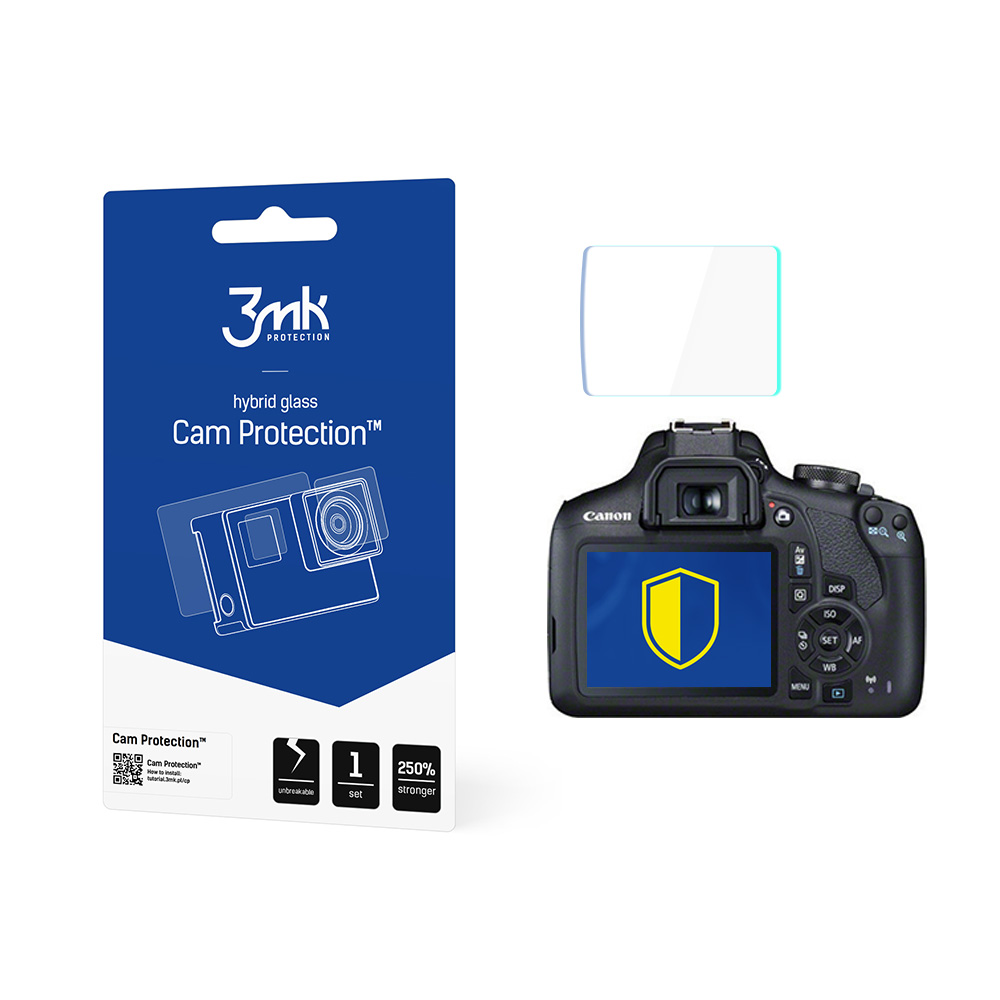 3mk Cam Protection apsauginis stiklas Canon EOS 2000D