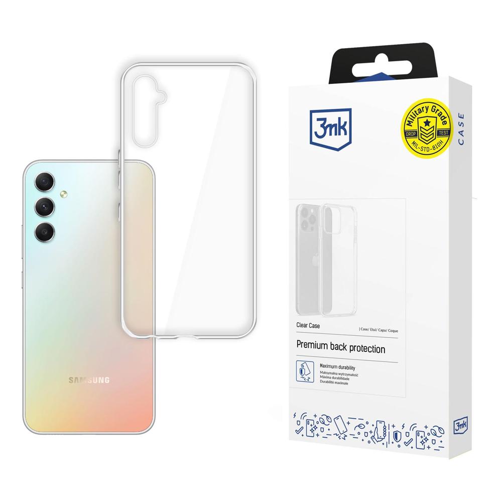 3mk Clear dėklas telefonui Samsung Galaxy A34 5G - skaidrus