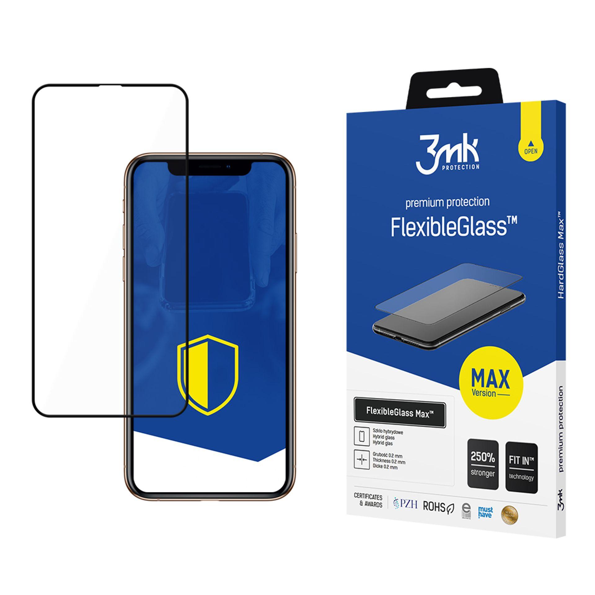 Hibridinis stiklas 3mk FlexibleGlass Max™ iPhone 11 Pro Max