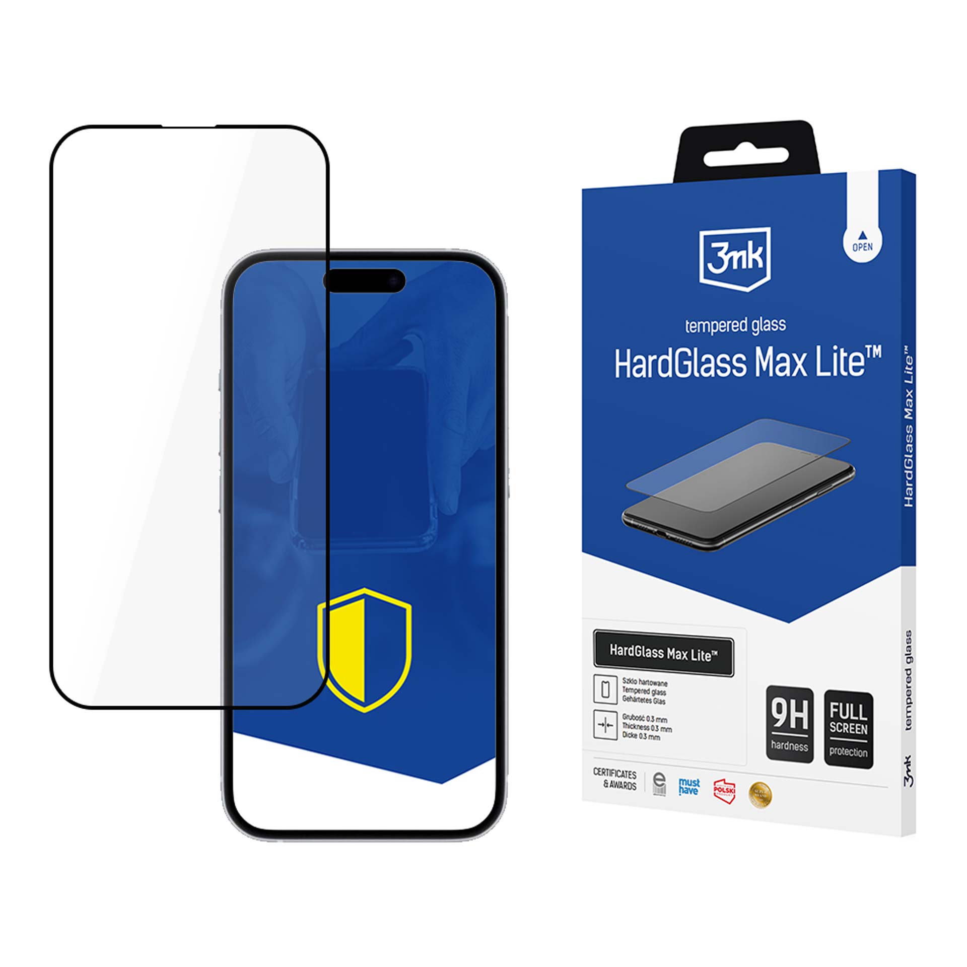 9H 3mk HardGlass Max Lite™ стекло для iPhone SE 4