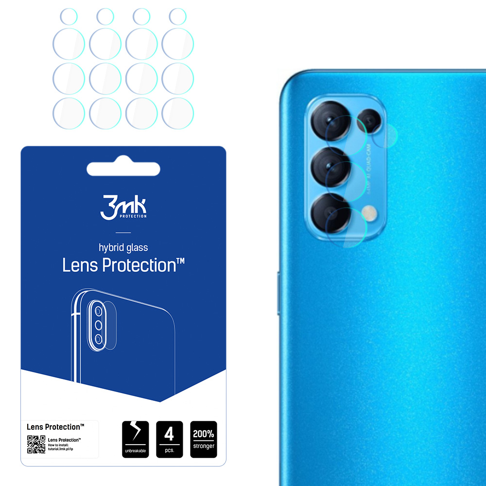 3mk Lens Protection™ hibridinis kameros objektyvo stiklas Oppo Reno 5 / 5K 5G