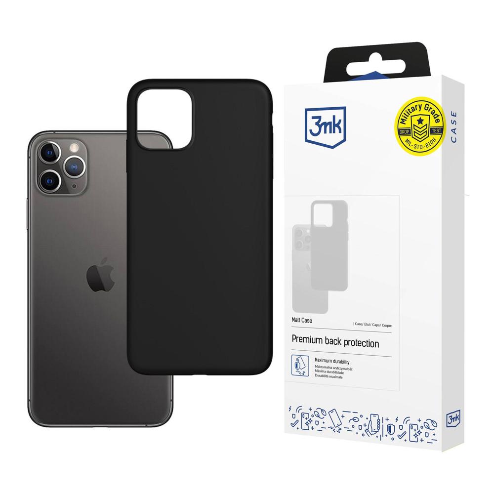 3mk Matinis dėklas telefonui iPhone 11 Pro Max - juodas