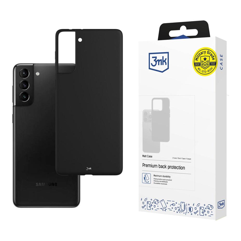 3mk Matinis dėklas telefonui Samsung Galaxy S21+ 5G - juodas
