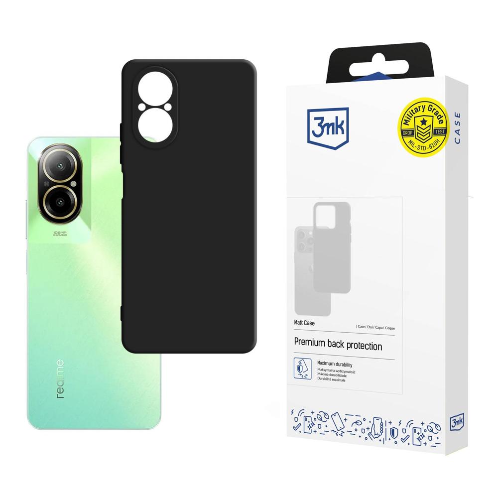 3mk Matinis dėklas telefonui Realme C67 - juodas