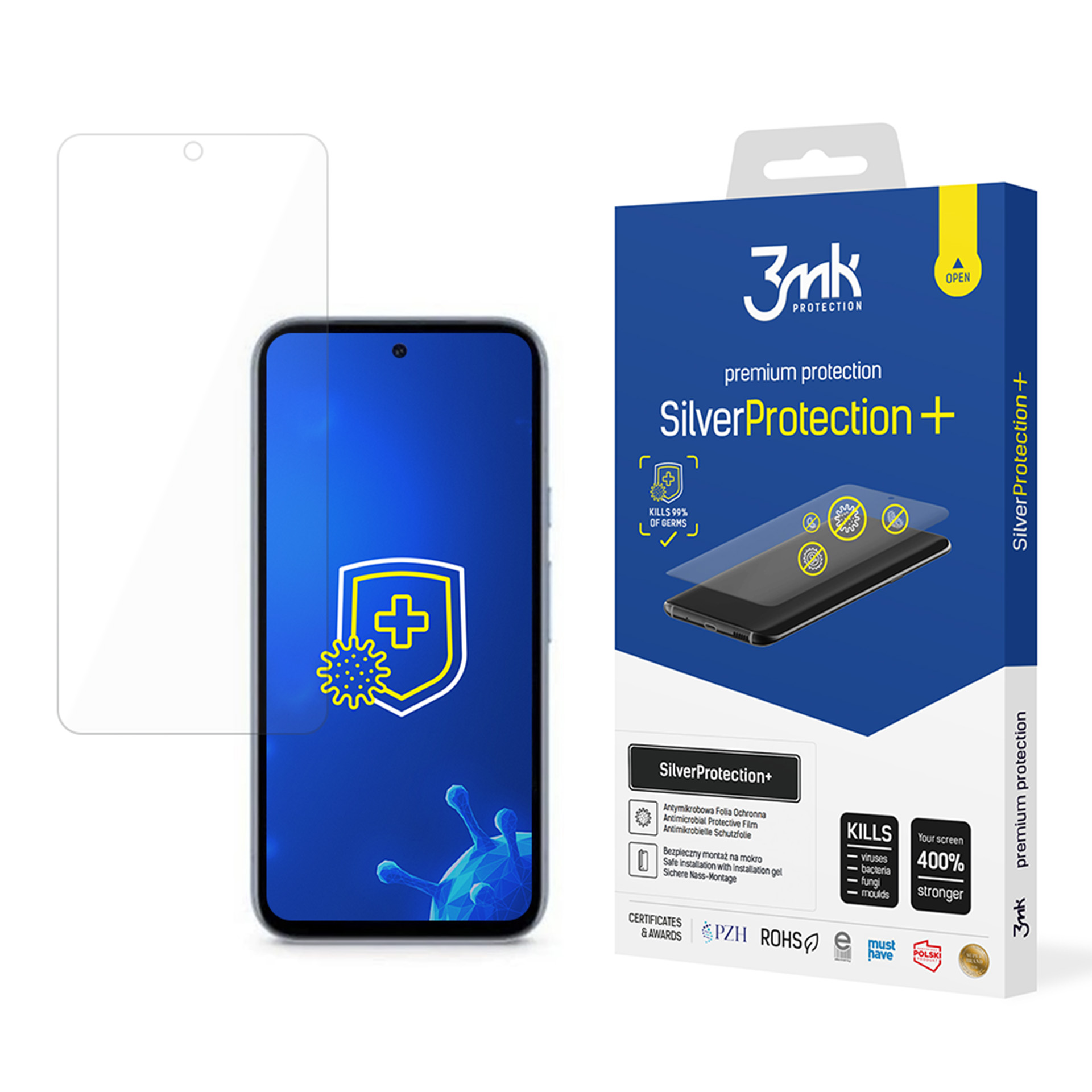 Antibakterinė apsauginė plėvelė 3mk SilverProtection+ Google Pixel 8A 5G