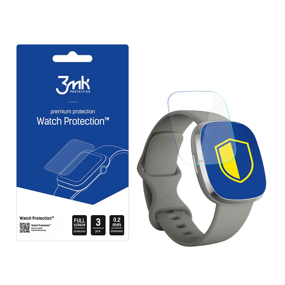 3mk Watch Protection ARC apsauginis stikliukas išmaniajam laikrodžiui Fitbit Sense