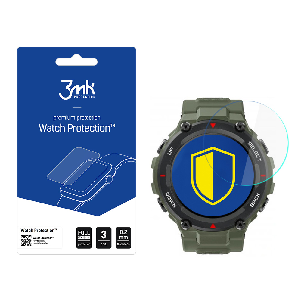 3mk laikrodžio apsauga™ v. FlexibleGlass hibridinis stiklas Xiaomi Amazfit T-Rex 1.3