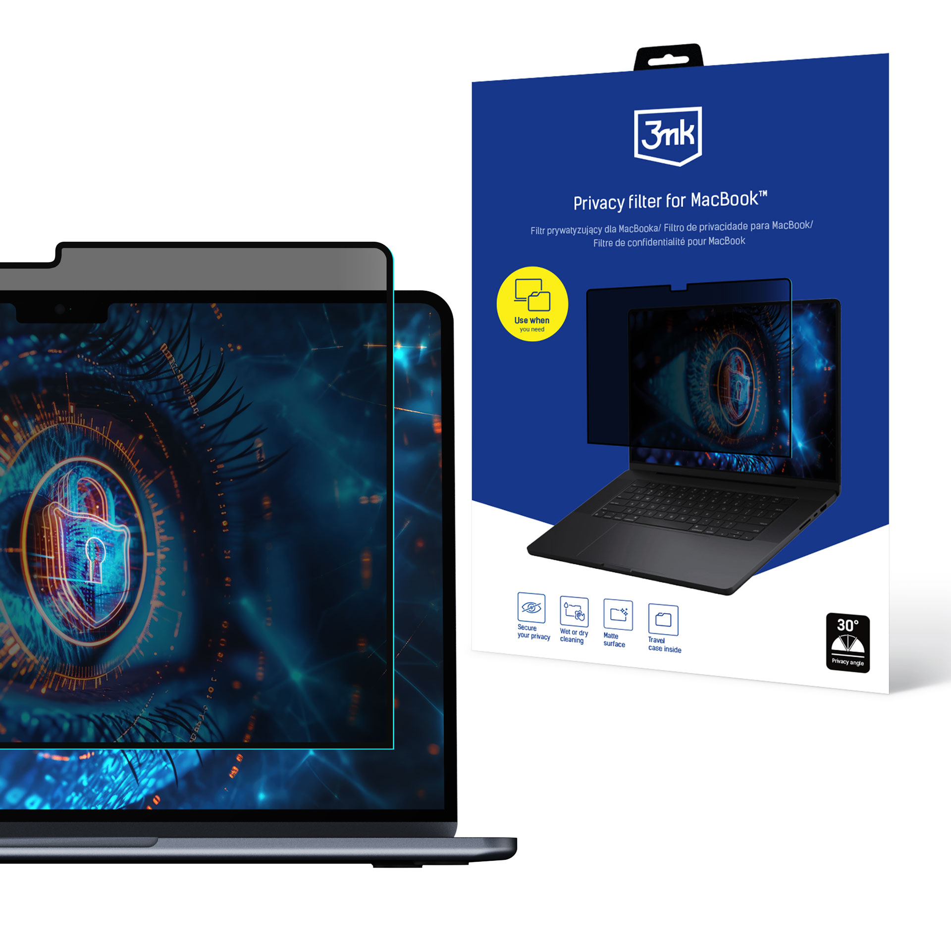 Privatumo plėvelė 3mk Privacy Filter MacBook Air 15" 2023