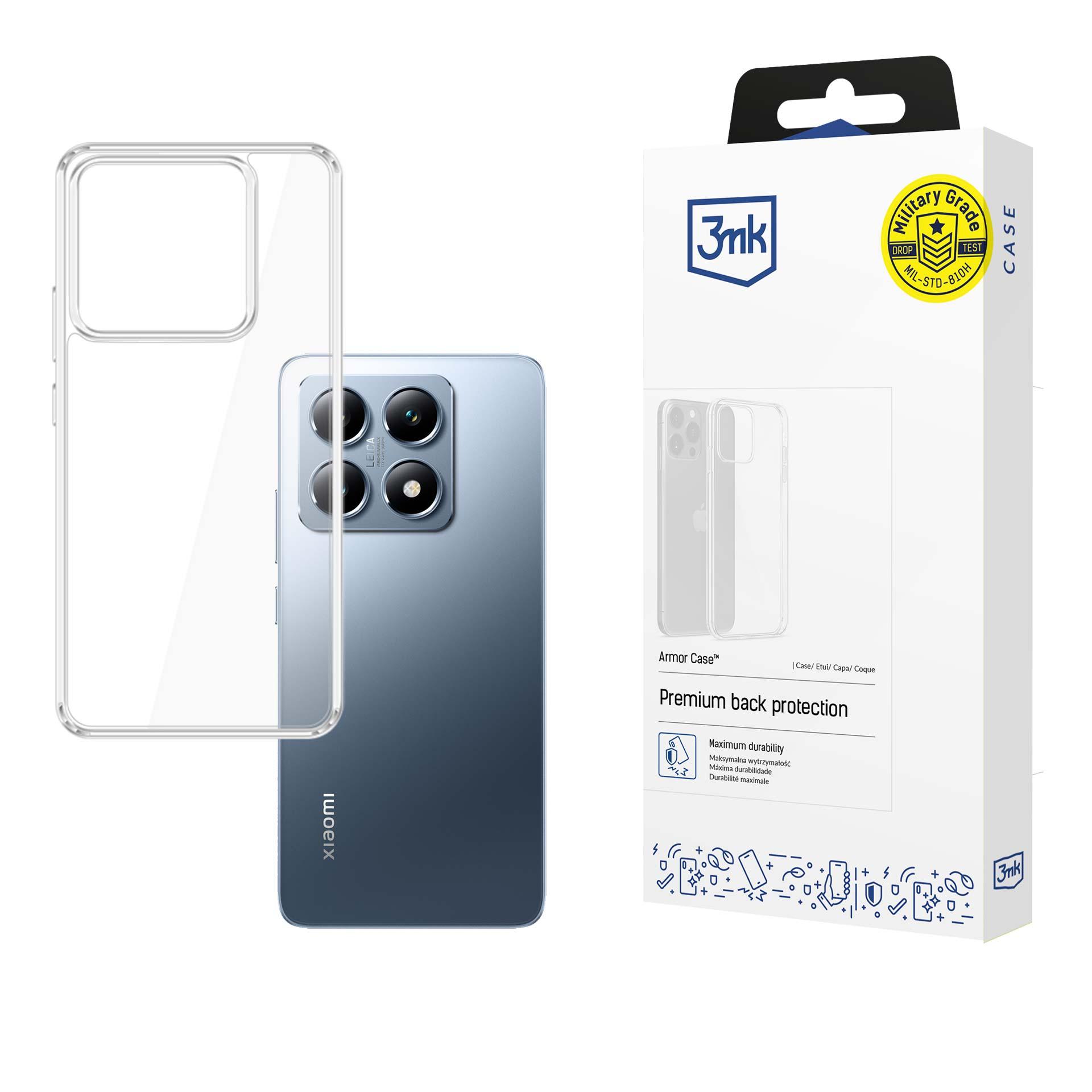 3mk Armor dėklas telefonui Xiaomi 14T – skaidrus