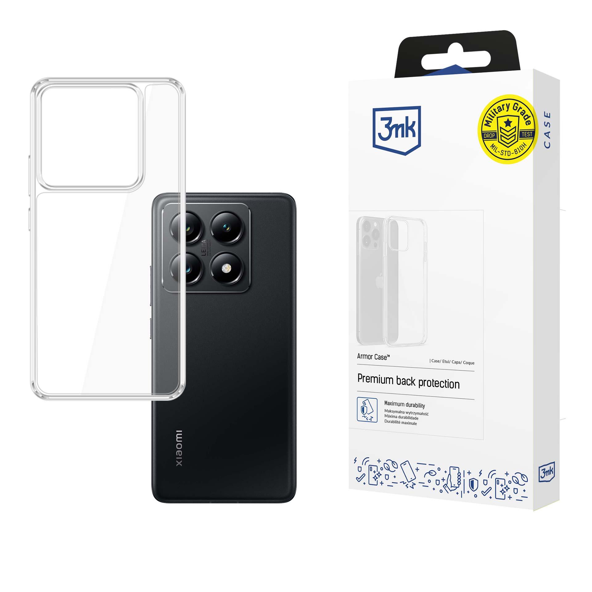 3mk Armor dėklas telefonui Xiaomi 14T Pro - skaidrus