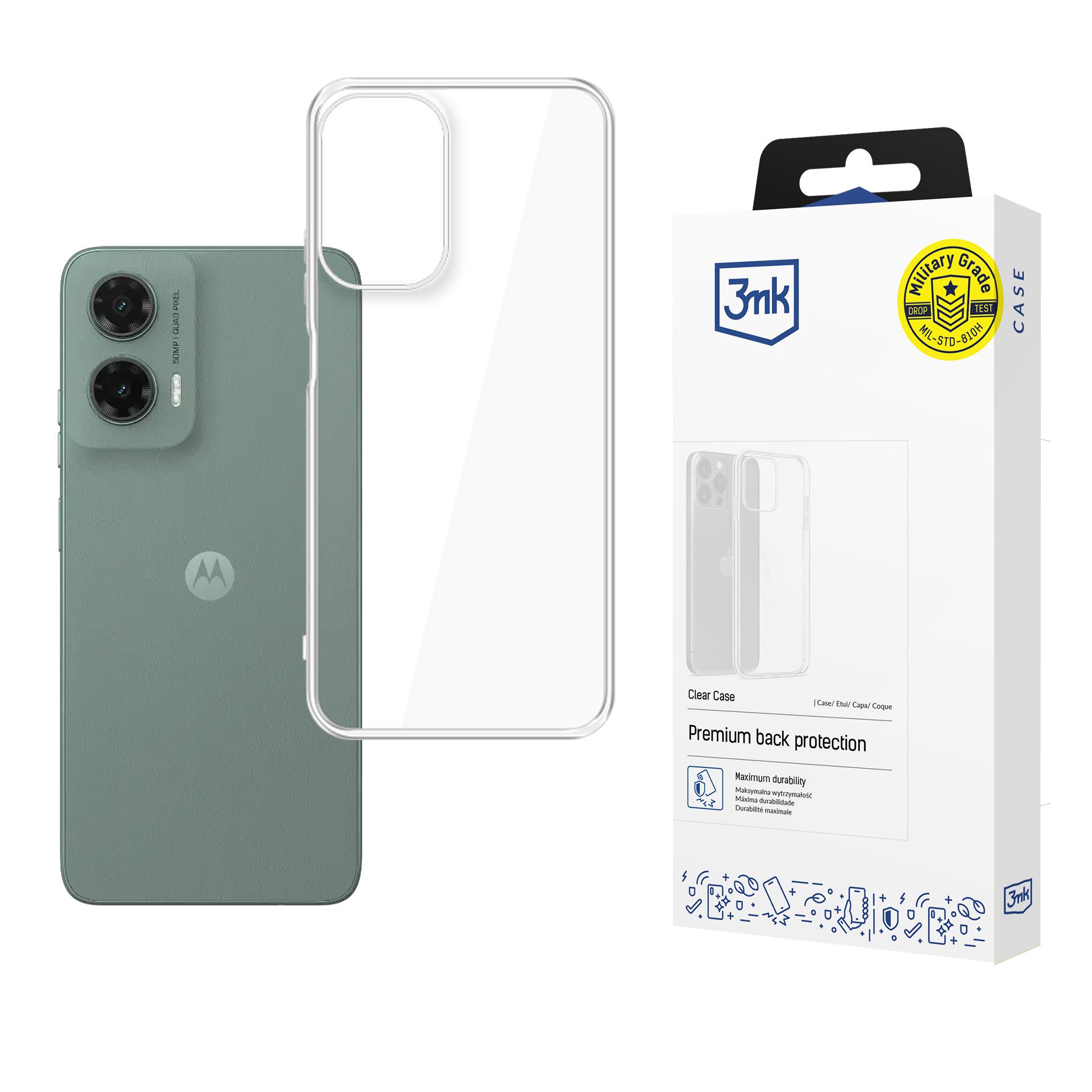 3mk skaidrus dėklas telefonui Motorola Moto G35 5G - skaidrus