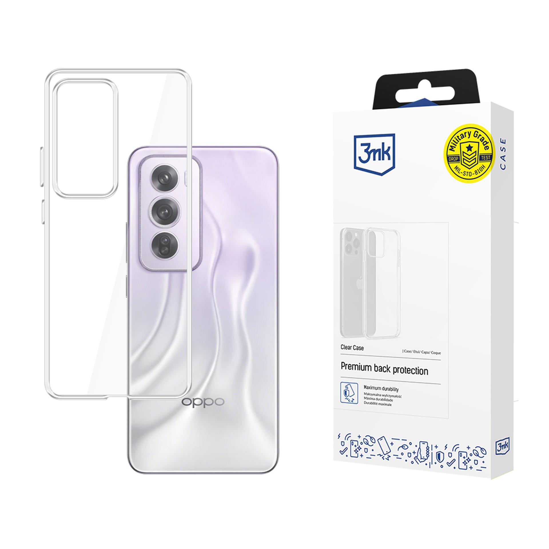3mk Skaidrus dėklas telefonui Oppo Reno 12 - skaidrus