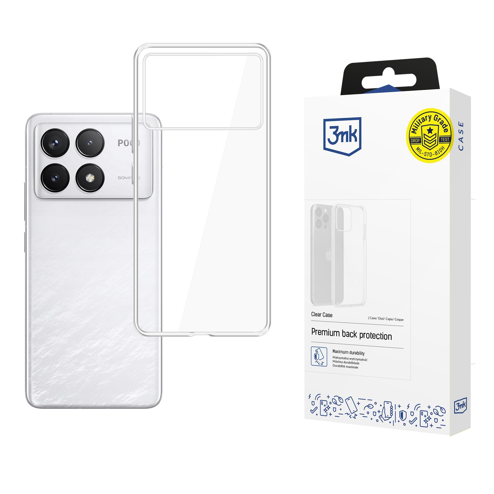 3mk skaidrus dėklas Xiaomi Poco F6 Pro - skaidrus