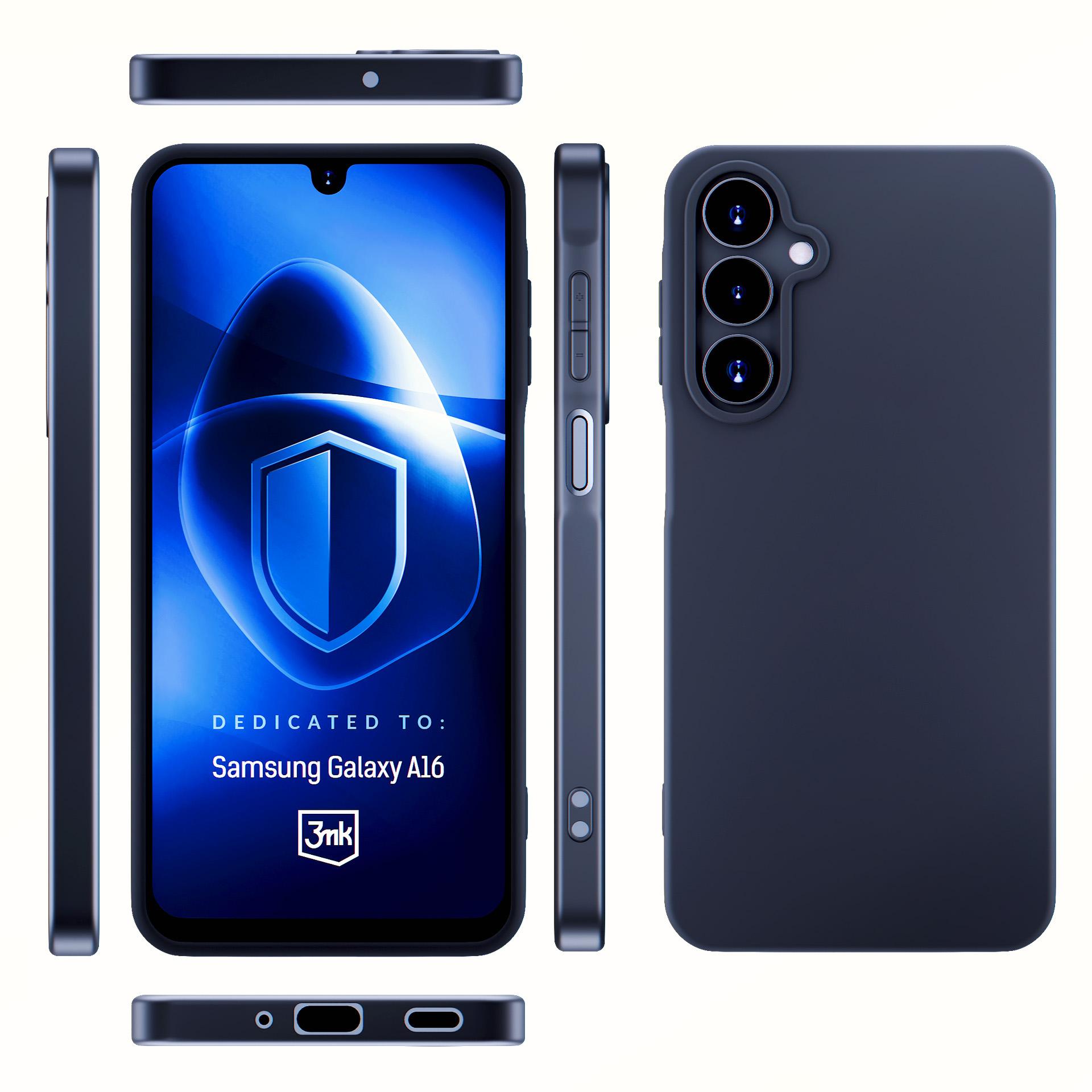 3mk Matinis dėklas Samsung Galaxy A16 - juodas