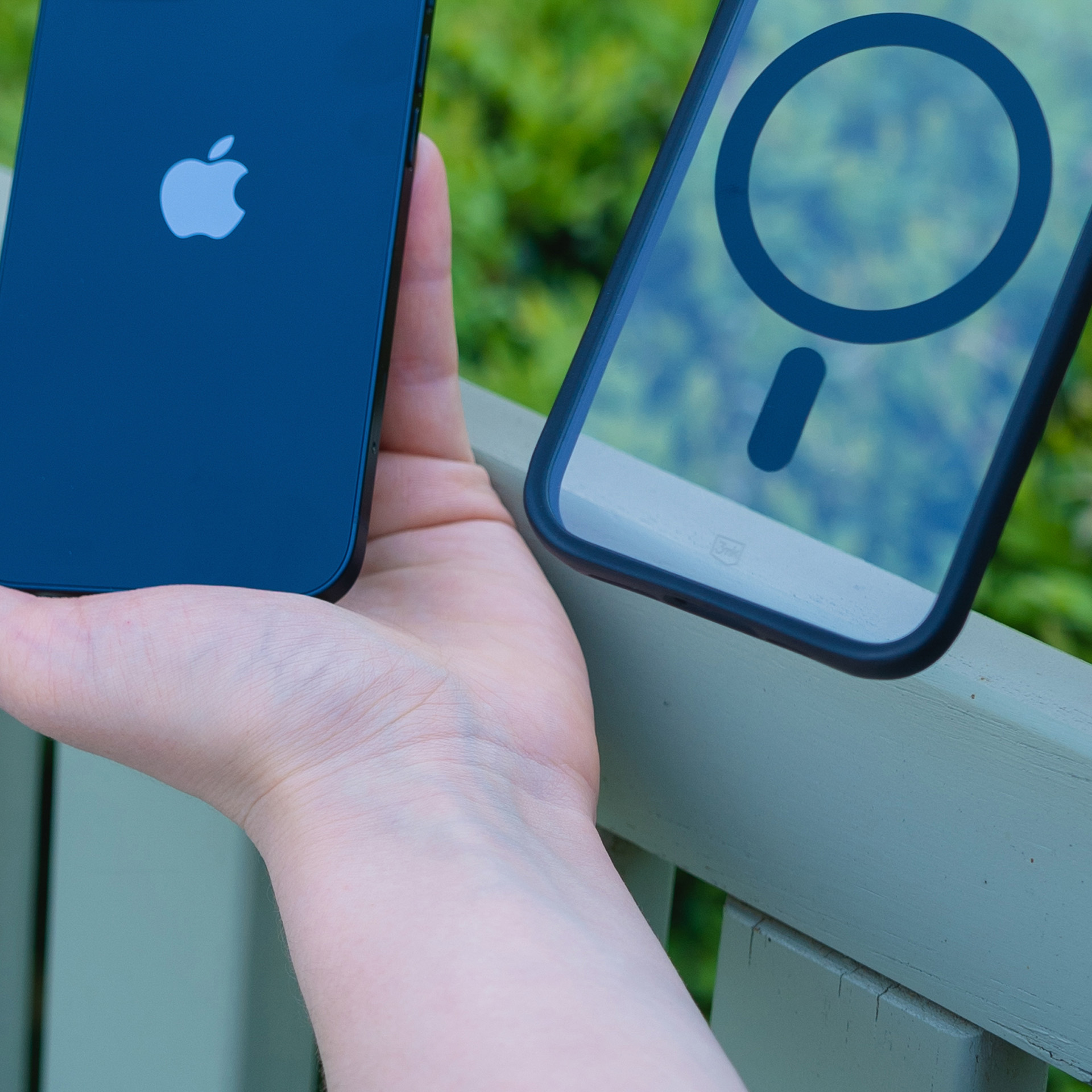 3mk Satin Armor Magnetinis dėklas telefonui su MagSafe iPhone 14 Plus - permatomas su juodu rėmeliu