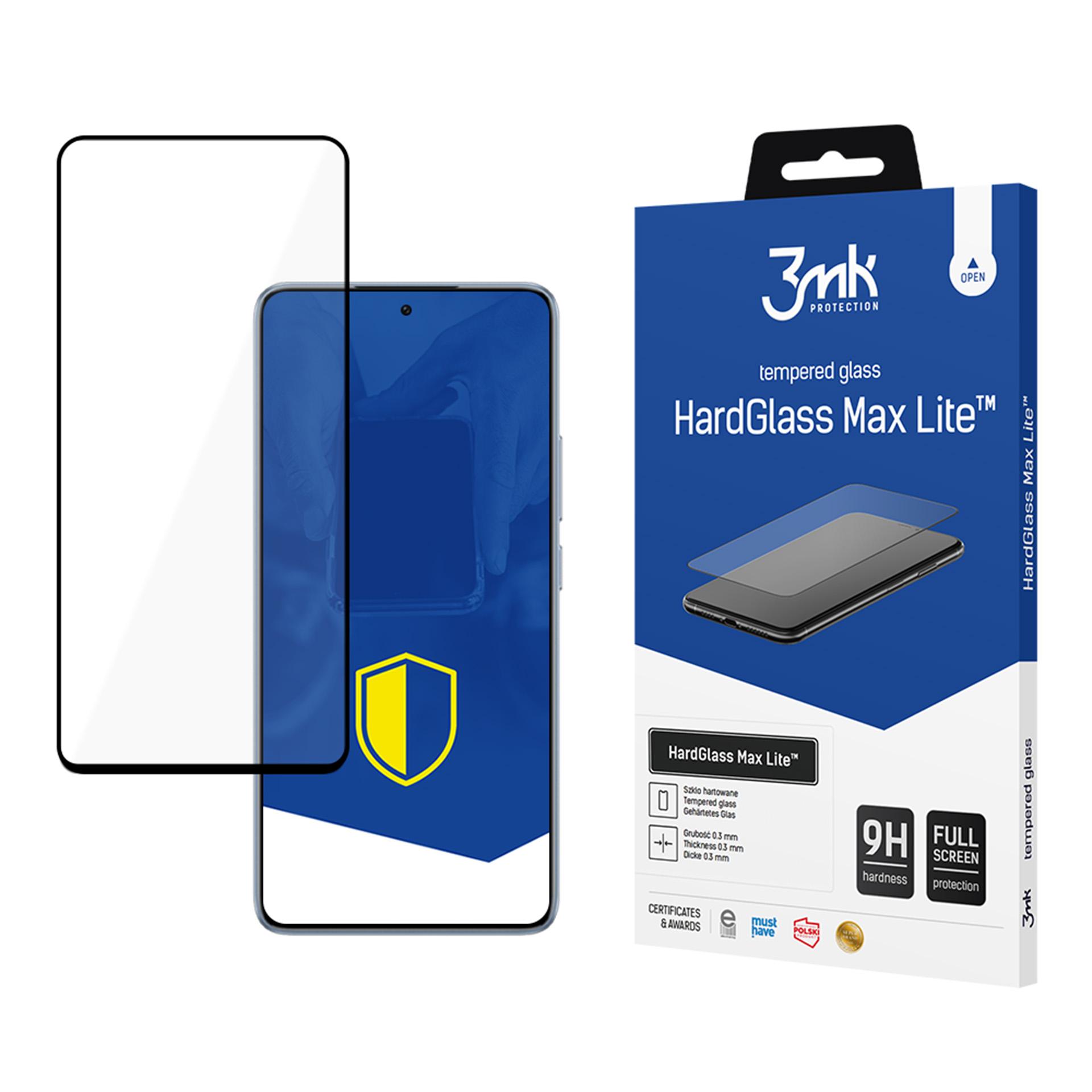 LCD apsauginis stikliukas 3mk Hard Glass Max Lite Xiaomi 14T juodas