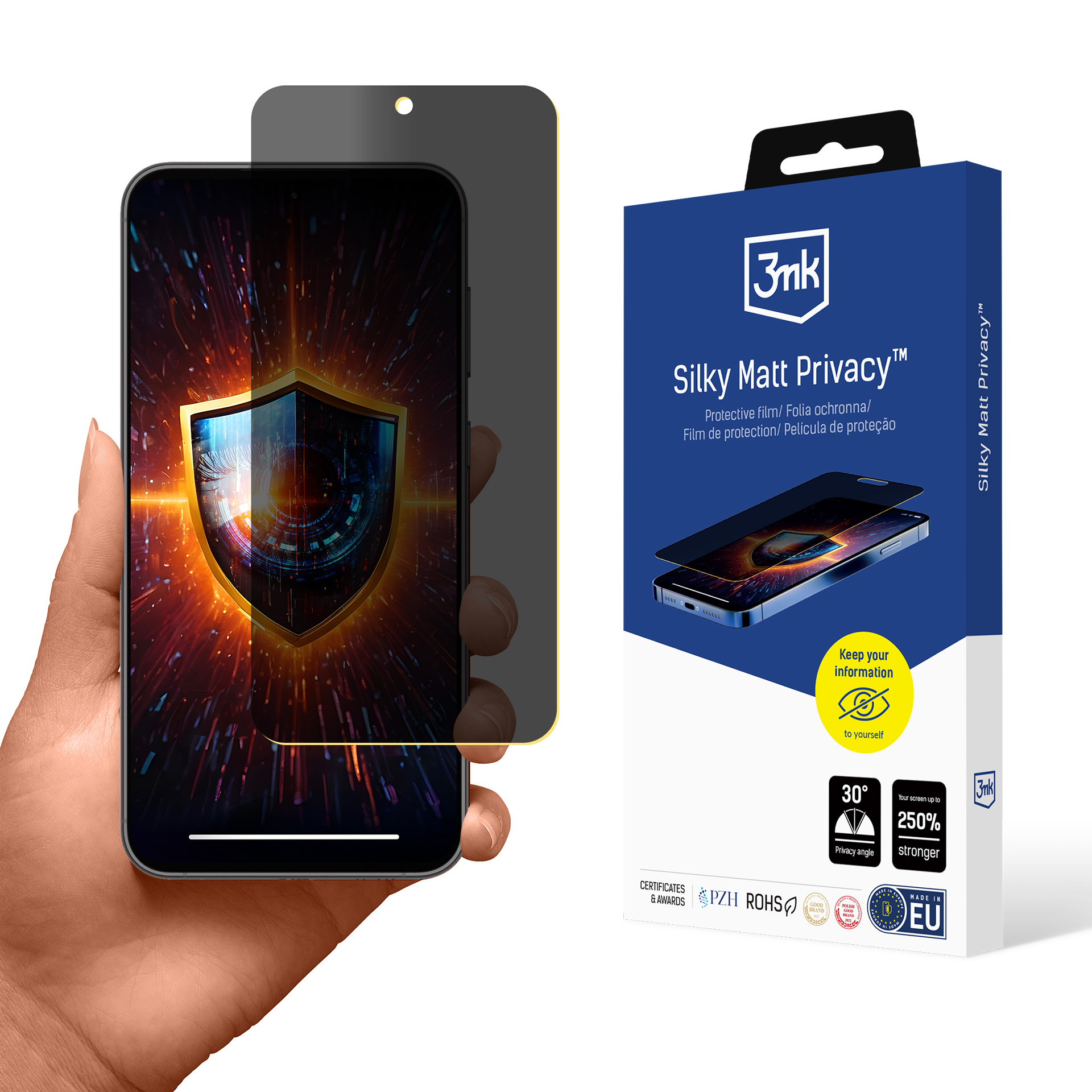 3mk Silky Matt Privacy matinė apsauginė plėvelė Samsung Galaxy S23 FE